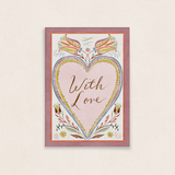 Heart's Delight With Love Greetings Card
