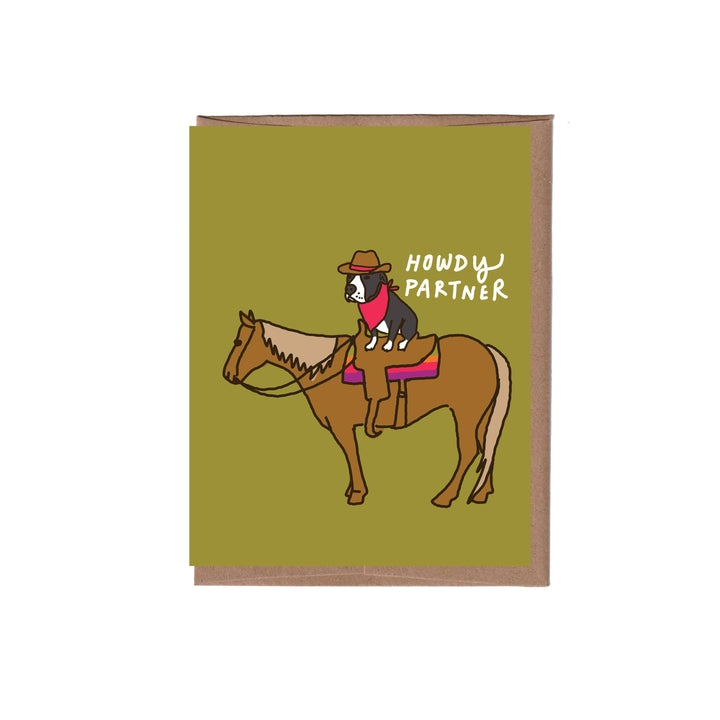 Howdy Partner Greeting Card