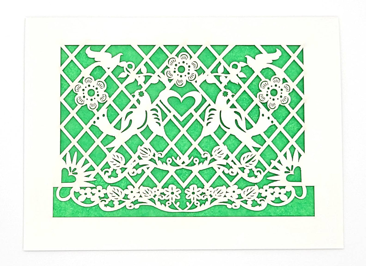 Papel Picado - Blank: Dark Green / A2
