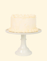 Melamine Cake Stand Large Linen White