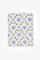 Seashell A5 Blockprint Notebook in Blue