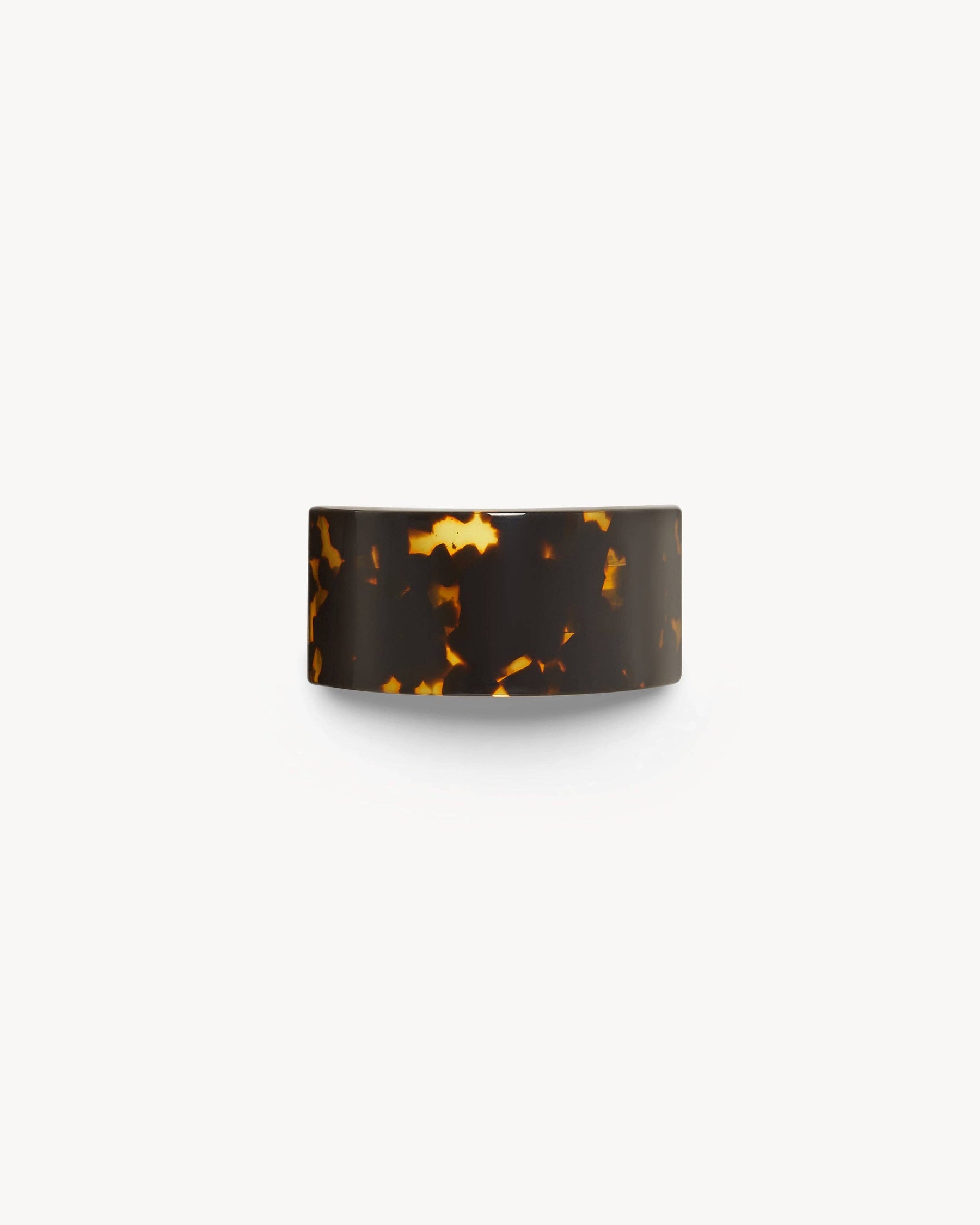French Pony Barrette in Dark Tortoise