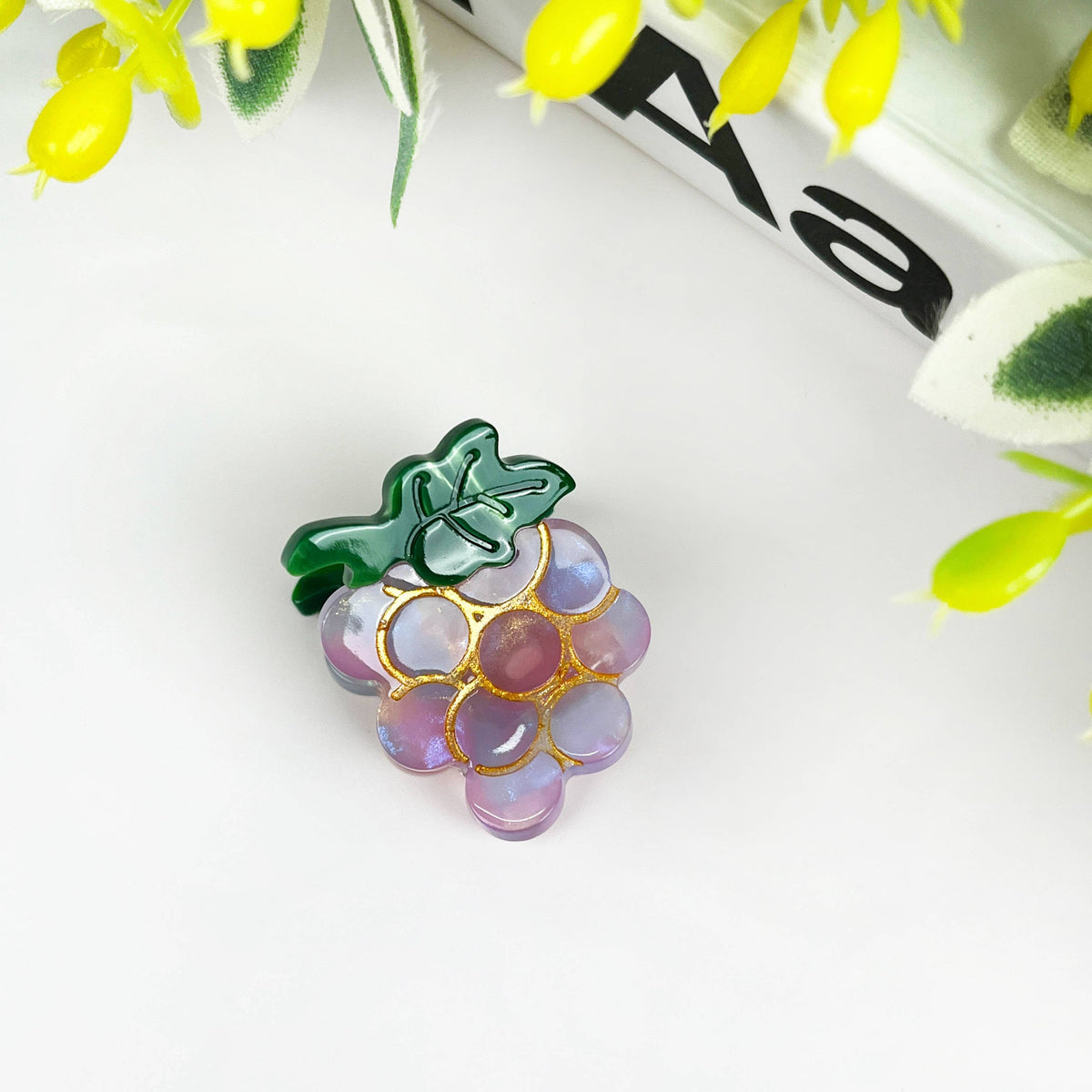 Mini Hair Clip Grape