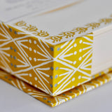 Note Holder in Selvedge Mustard