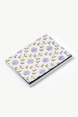 Seashell A5 Blockprint Notebook in Blue