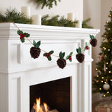Hand Felted Pinecone Garland