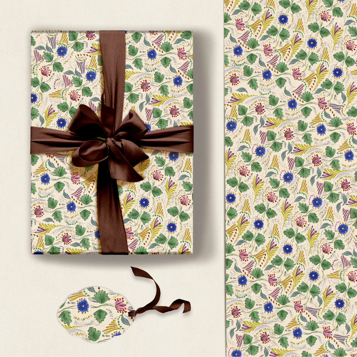 Wrapping Paper Sheet: Delft Cornflower