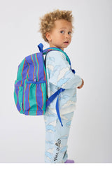 Cool Kid Backpack Navy & Green Stripe