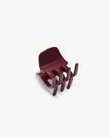Mini Hair Clip Oxblood