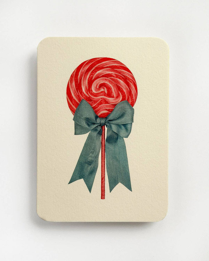 Candy Floss Ribboned Lollies Greeting Card | Birthday