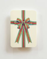 Candy Stripe Bow Greeting Card | Birthday Card