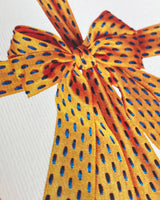 Yellow & Blue Bow Greeting Card | Birthday Card