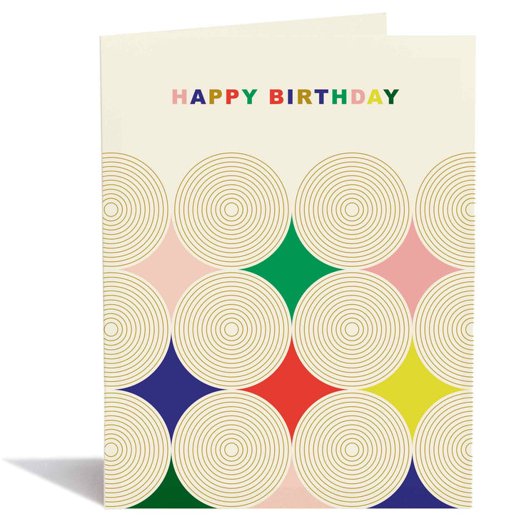Concentric Circles Birthday Card