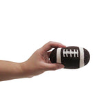 Organic Baby Toy - Football Rattle (Handmade): 4.5"h X 2.5"w