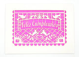Feliz Cumpleanos - Papel Picado: Dark Green / A2
