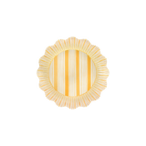 Cabana Stripe Melamine Dinner Plate Set of 4 Sunshine Stripe