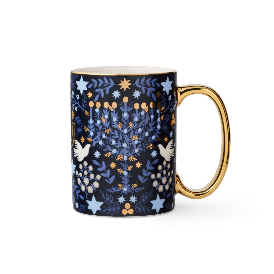 Laurel Menorah Porcelain Mug