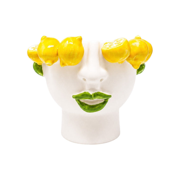 Face Vase Lemon Small