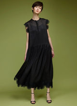 Uma Black Lace Dress