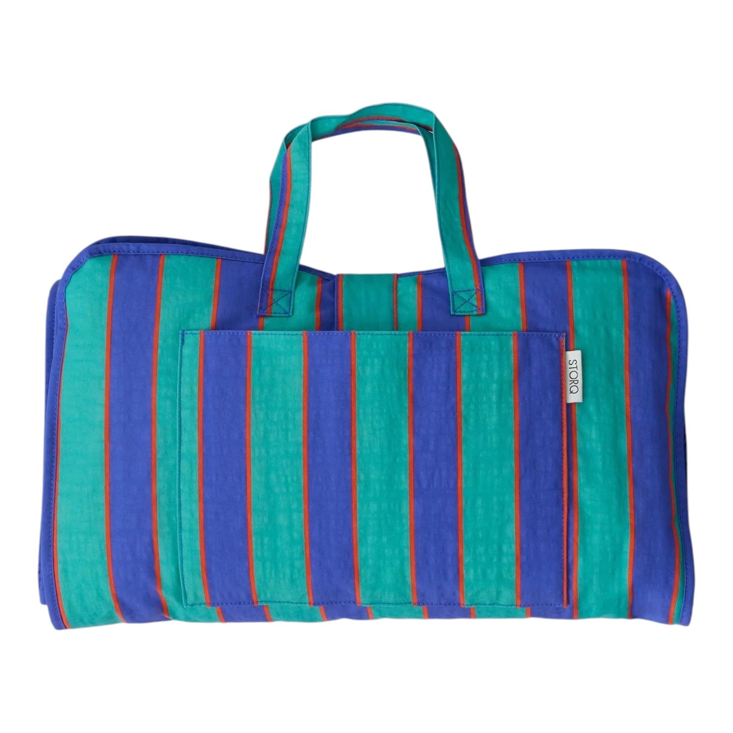 Cool Kid Nap Mat Navy & Green Stripe