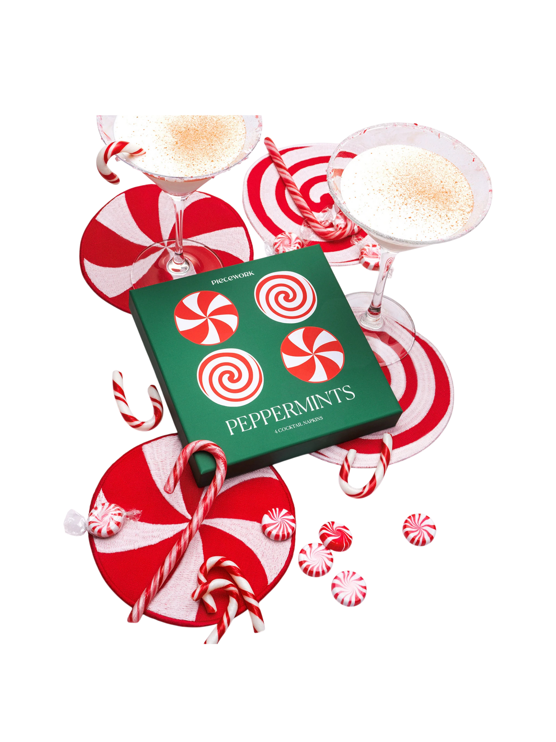 Peppermint Cocktail Napkins