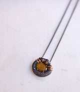 Large Citrine Oval Necklace
