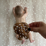 Knitted Pretzel Rattle Toy