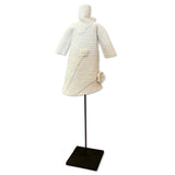 Statuette Textured Dress Flower Necktie