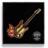 Burning Guitar Brooch