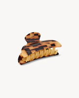 Midi Hair Clip Blonde Checker