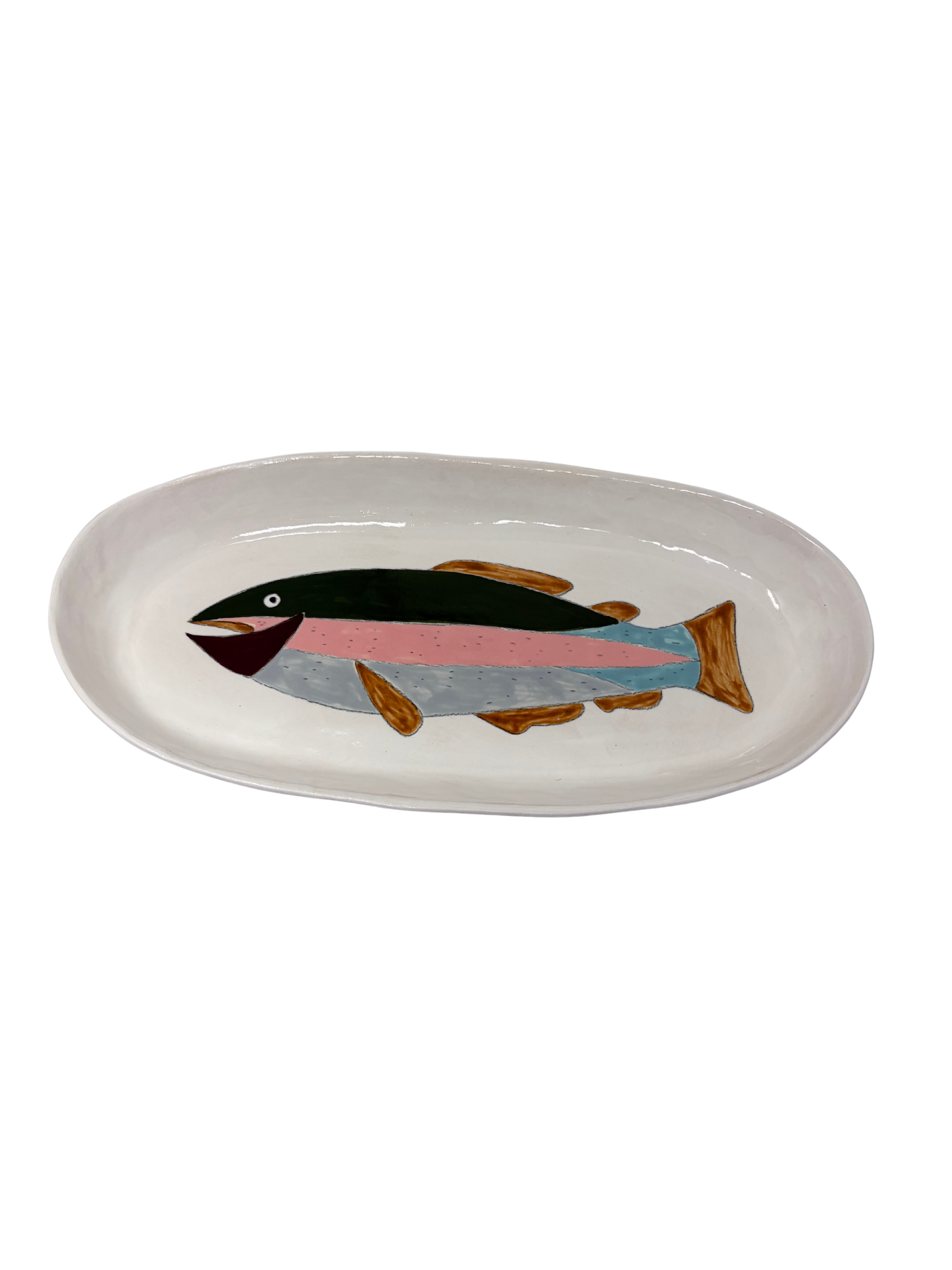 Large Oval Platter Fish 2