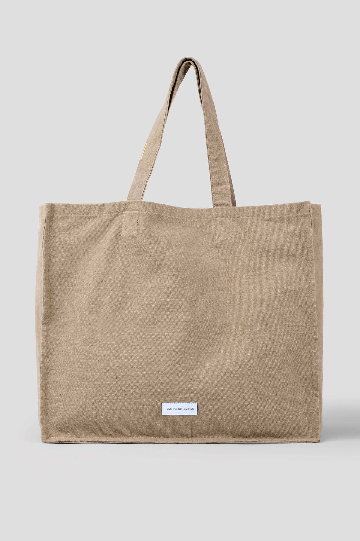 Sand Beige Canvas Tote