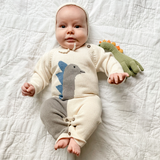Knitted Brachiosaurus Dinosaur Rattle Toy