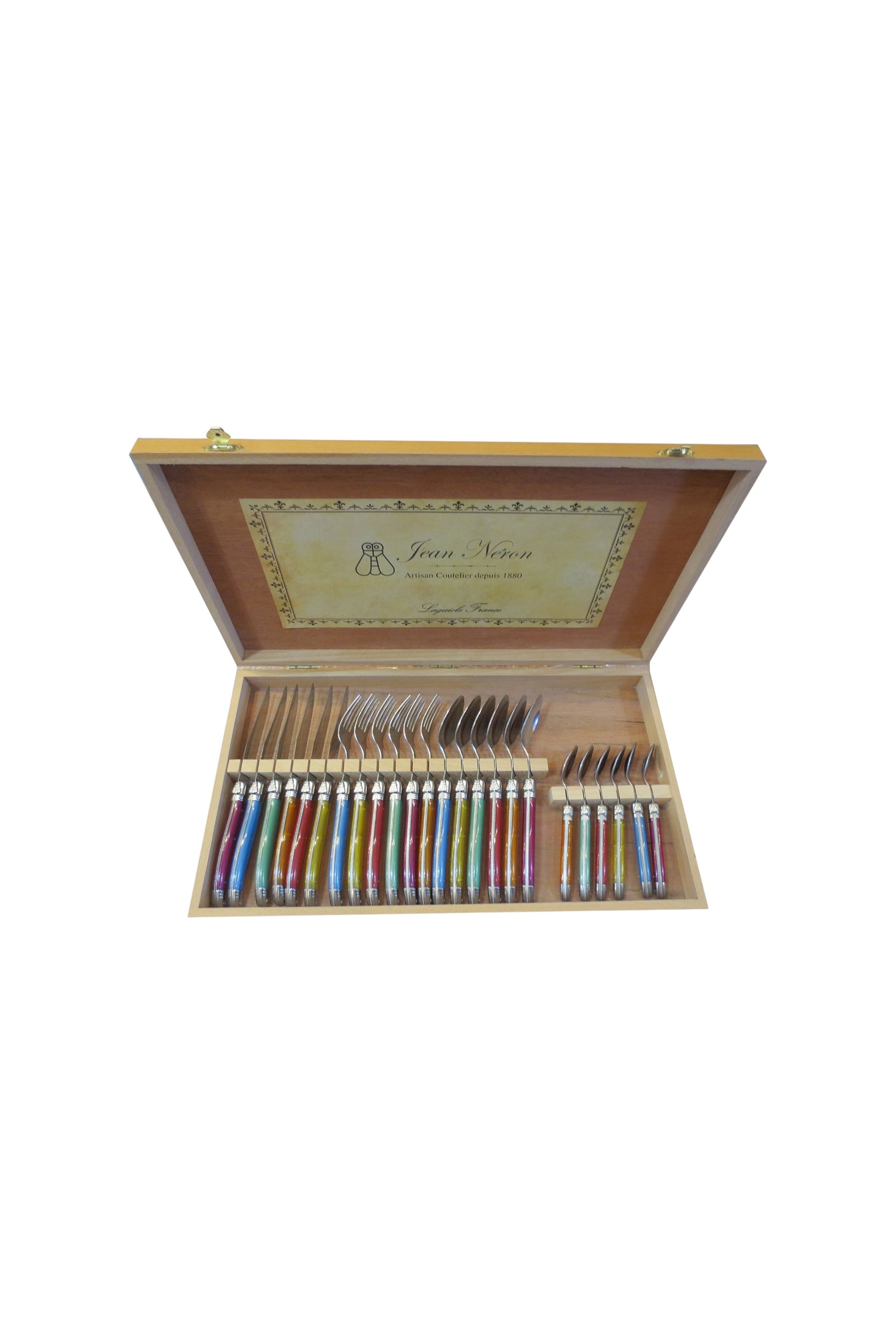 Laguiole Platine Flatware Rainbow