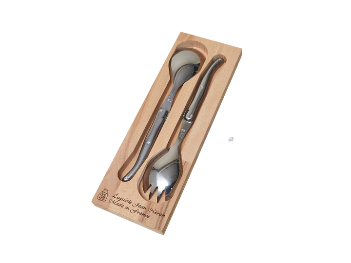 Laguiole Salad Set Stainless Steel Platine