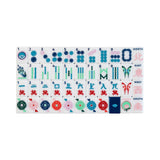 Mahjong Tile Set Blue & White