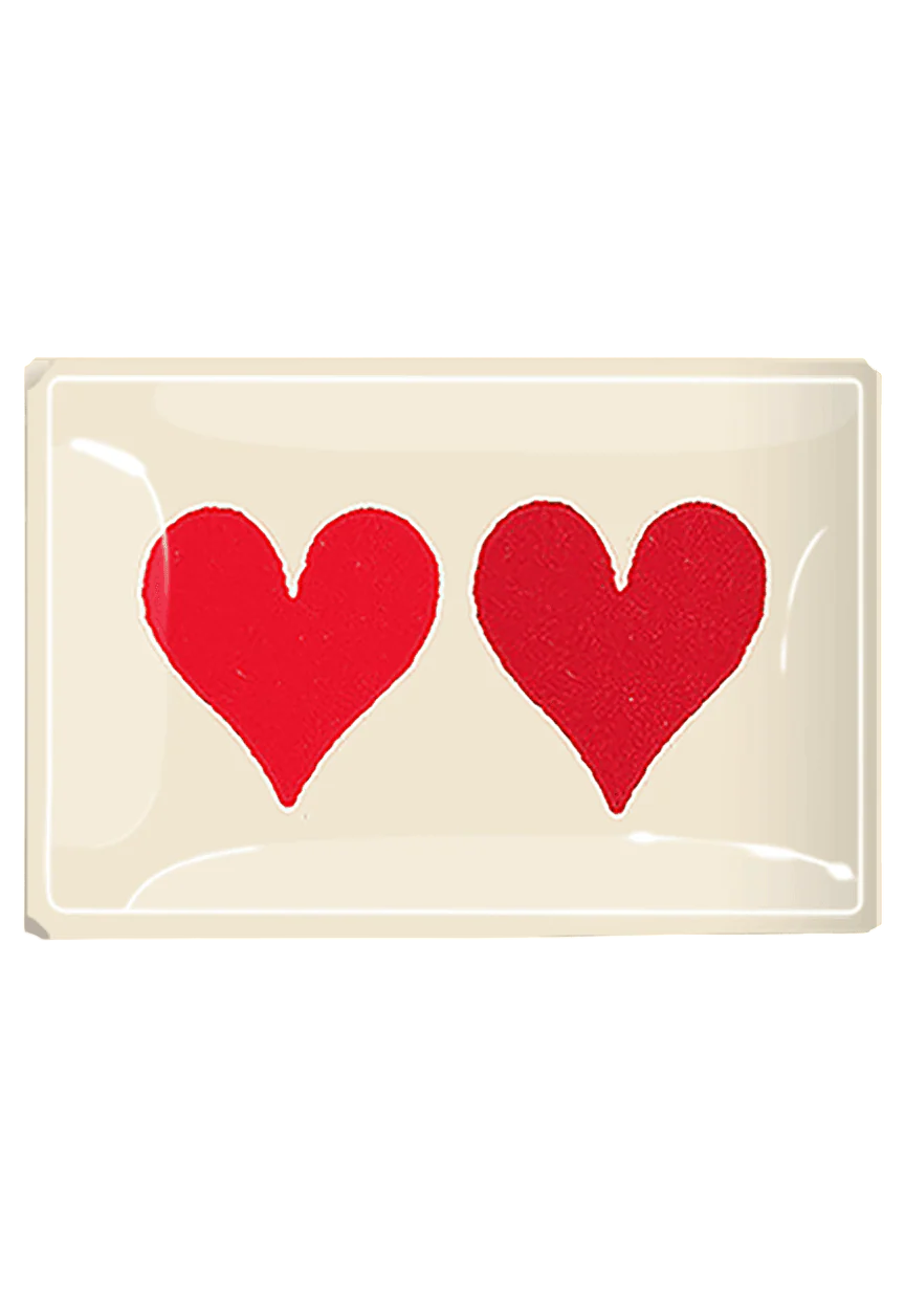 Decoupage Tray Two Hearts