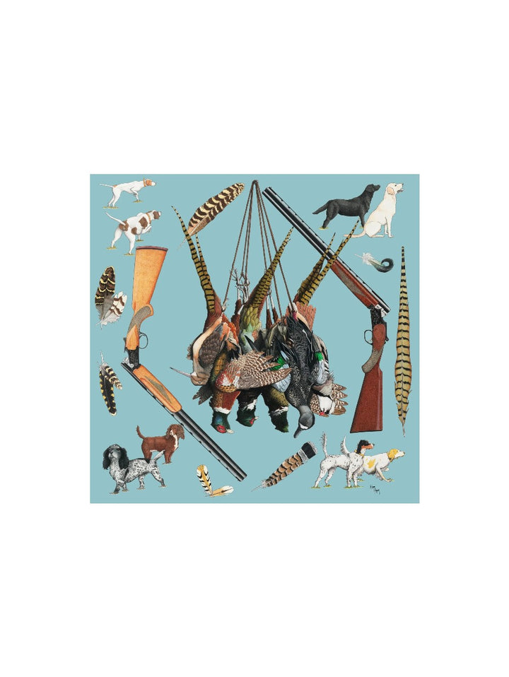 Kerr Chief Scarf Cashmere Bird Hunting Fend L'air