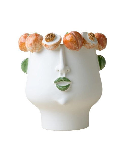 Face Vase Medium Peach