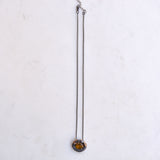 Large Citrine Oval Necklace