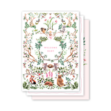 Baby Milestone Cards Woodland Pink