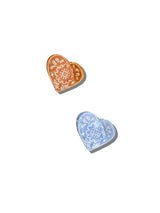 Claw Paisley Heart Mini Blue
