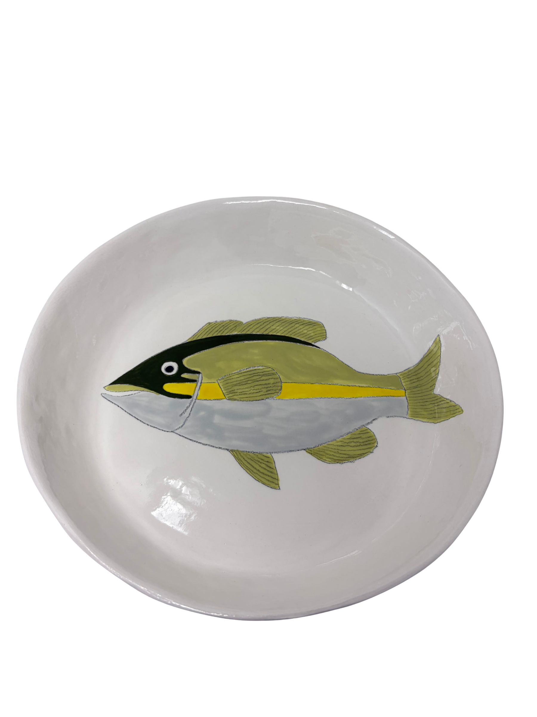 Large Round Platter Fish 4