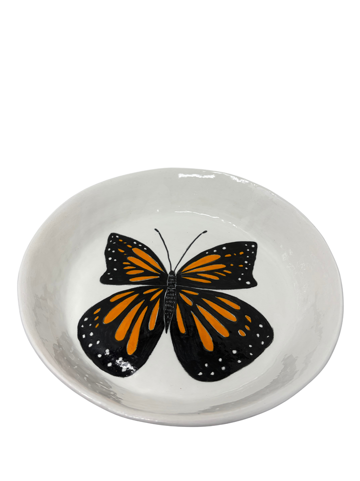 Large Round Platter Butterfly 4