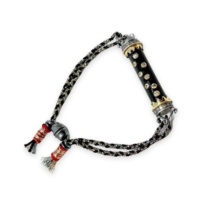 Black Onyx Tube Bracelet
