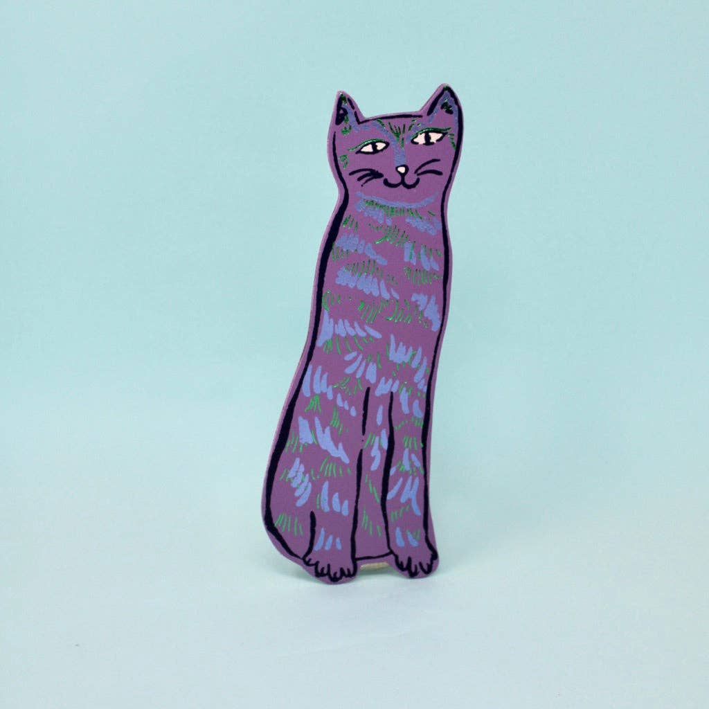 Cat Tails Bookmark Lilac
