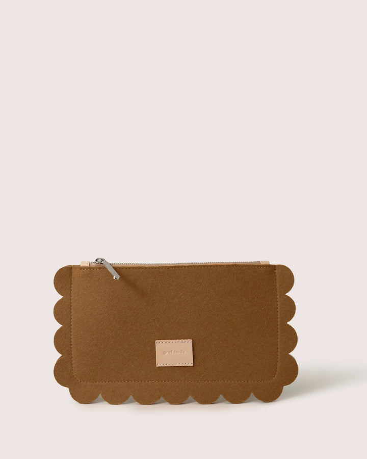 Wool Honey Clutch