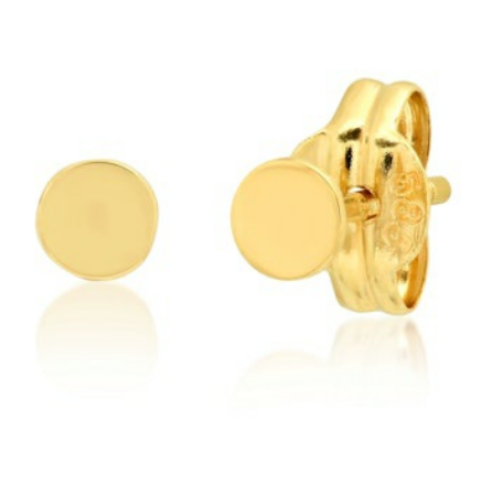 Fine Solid Circle Flat Stud