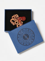 Brooch Ruby Octopus