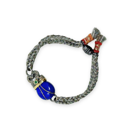 Lapis Scarab Bracelet